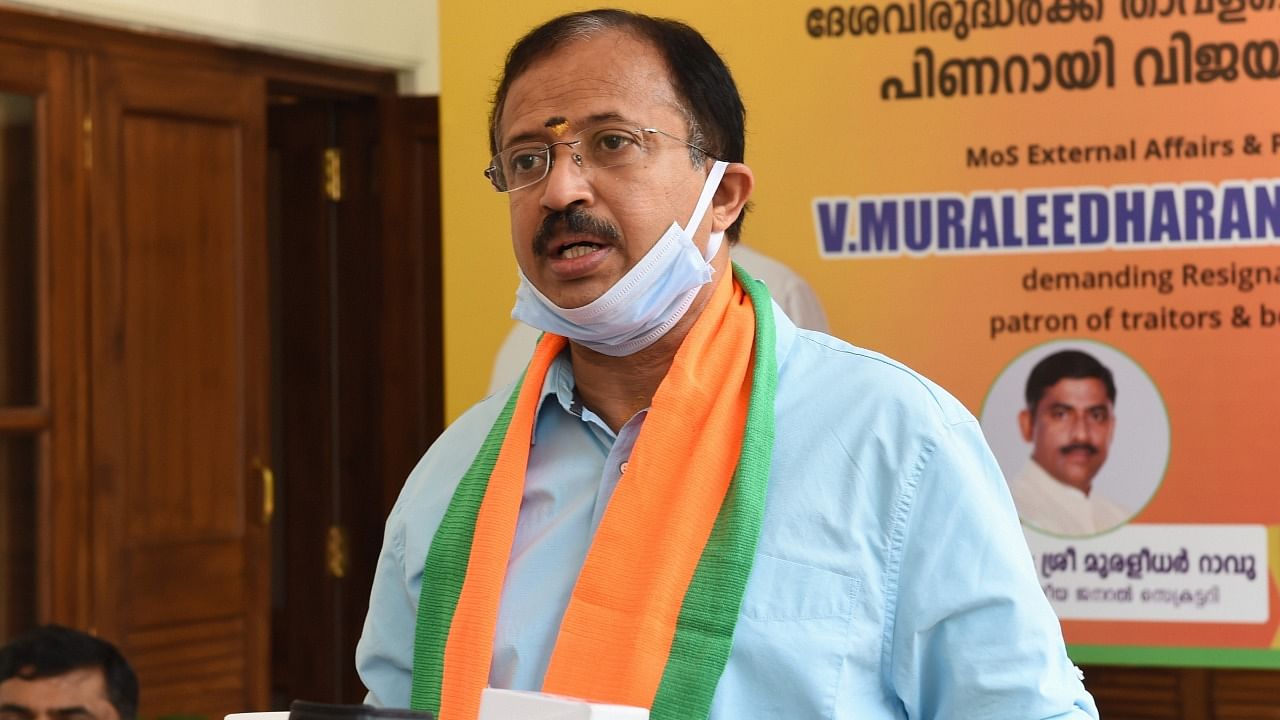 Minister of State for External Affairs V Muraleedharan. Credit: PTI File Photo