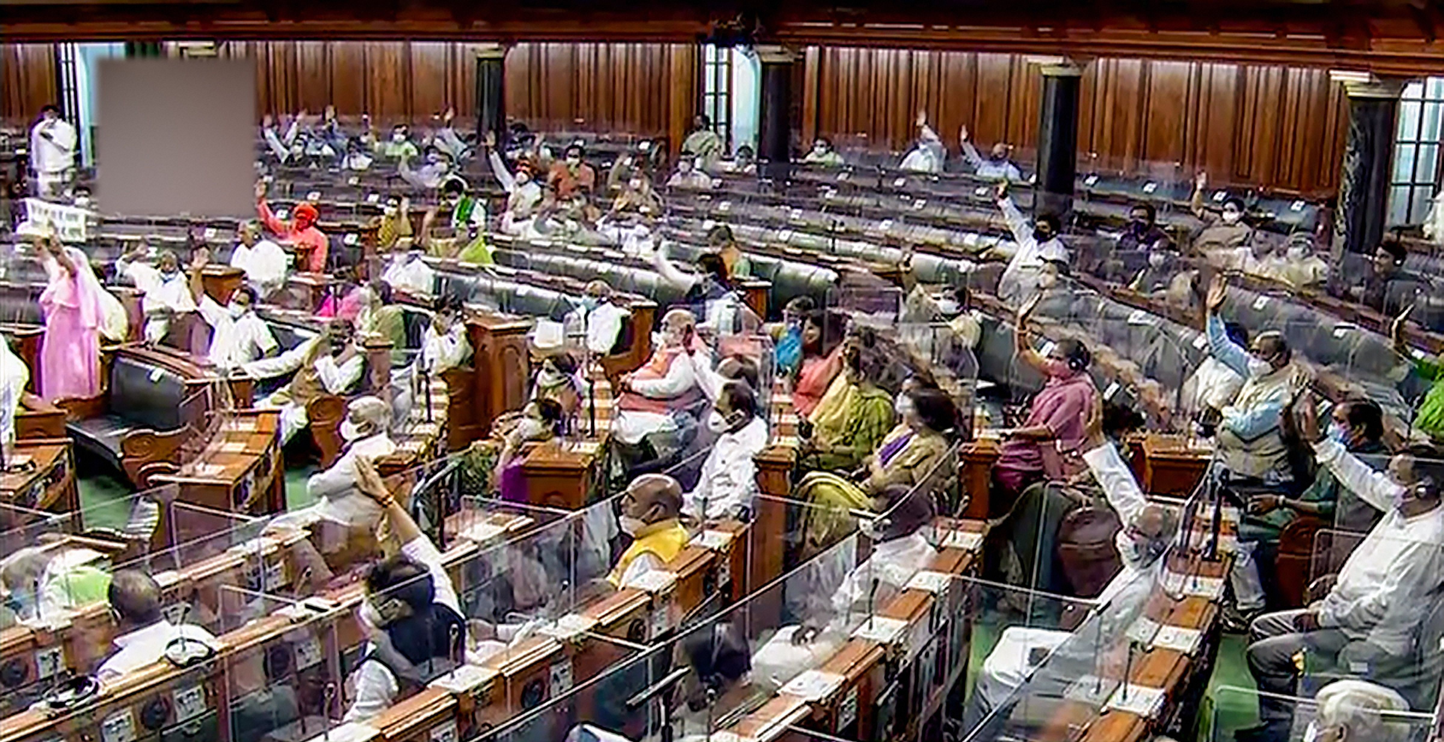 Both Houses of Parliament have witnessed disruptions since the start of the Monsoon session on July 19. Credit: PTI Photo