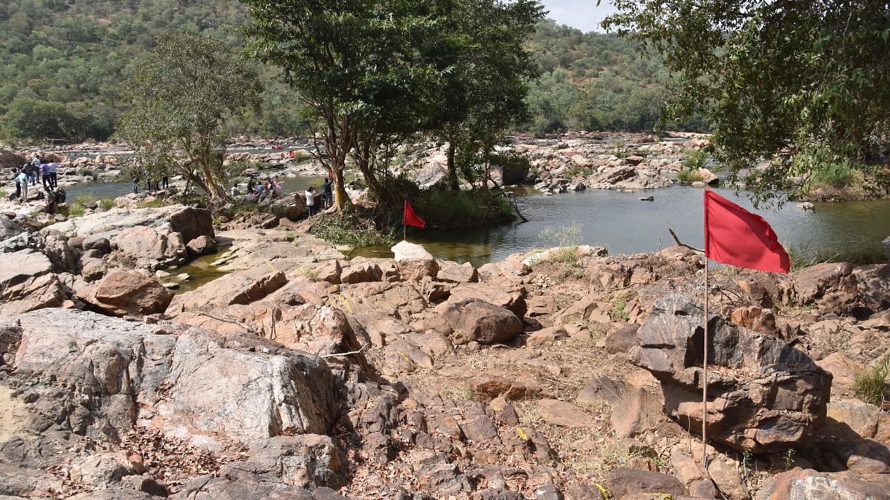 The site where the proposed Mekedatu project is expected to come up. Credit: DH File Photo/B H Shivakumar