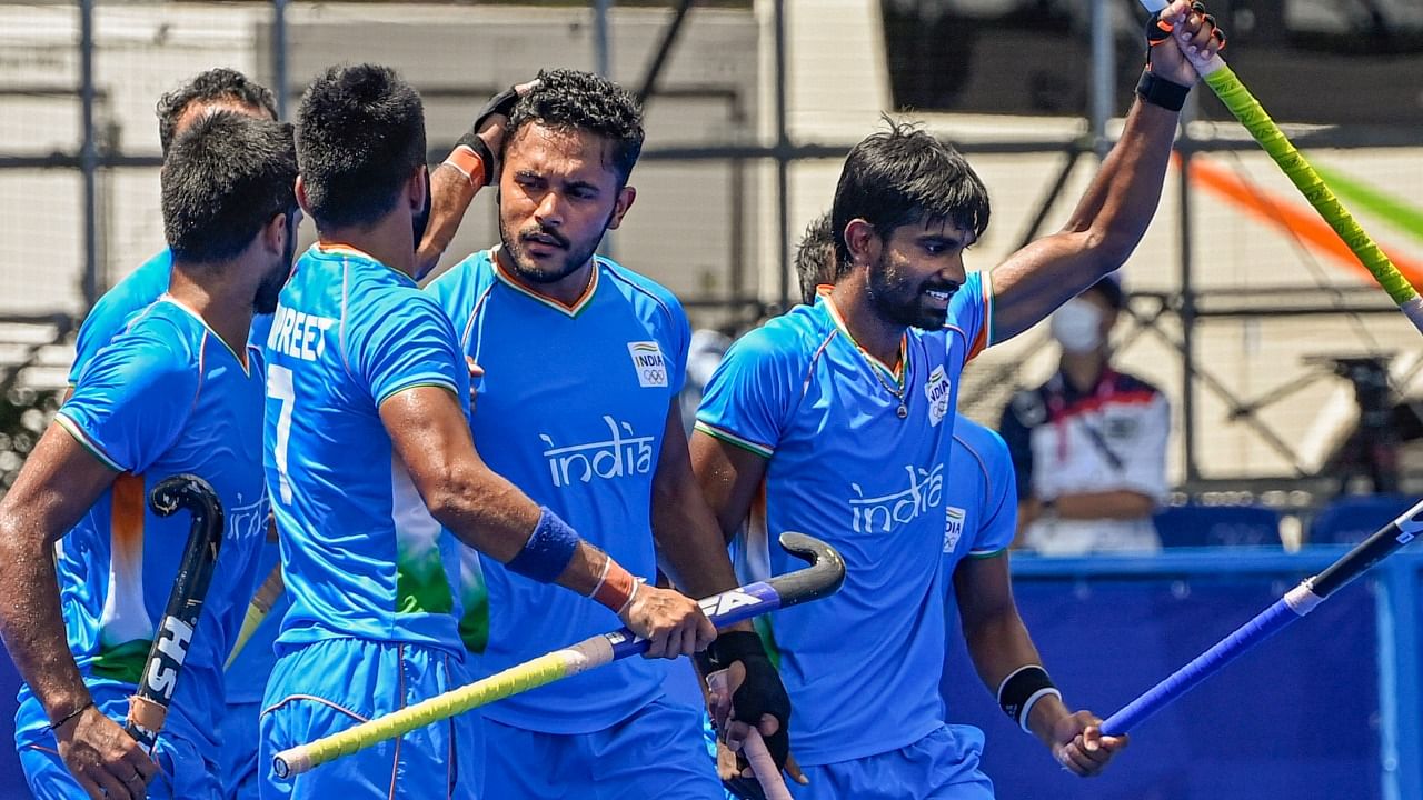 It is India's third hockey bronze medal in the history of the Olympics. Credit: PTI Photo