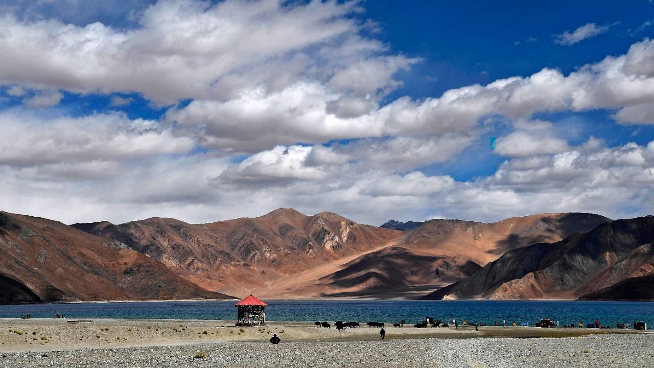 `Indian citizens can visit Pangong Lake in Ladakh without an Inner Line Permit. Credit: AFP Photo