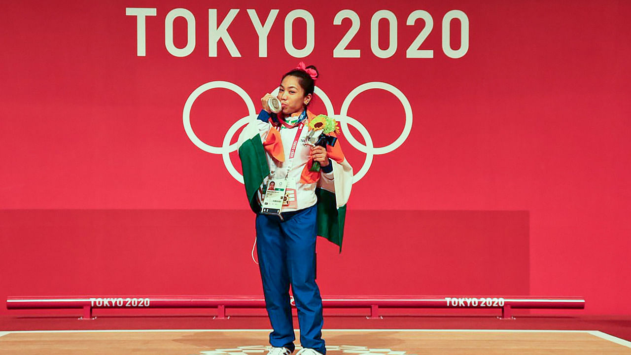 Indian athletes, like Tokyo Olympics silver medal winner Mirabai Chanu (inpic), have to surmount tremendous obstacles before they even reacha stage where they qualify for government support. Credit: PTI Photo