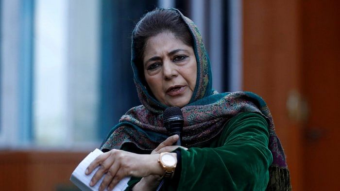 PDP chief Mehbooba Mufti. Credit: Reuters File Photo