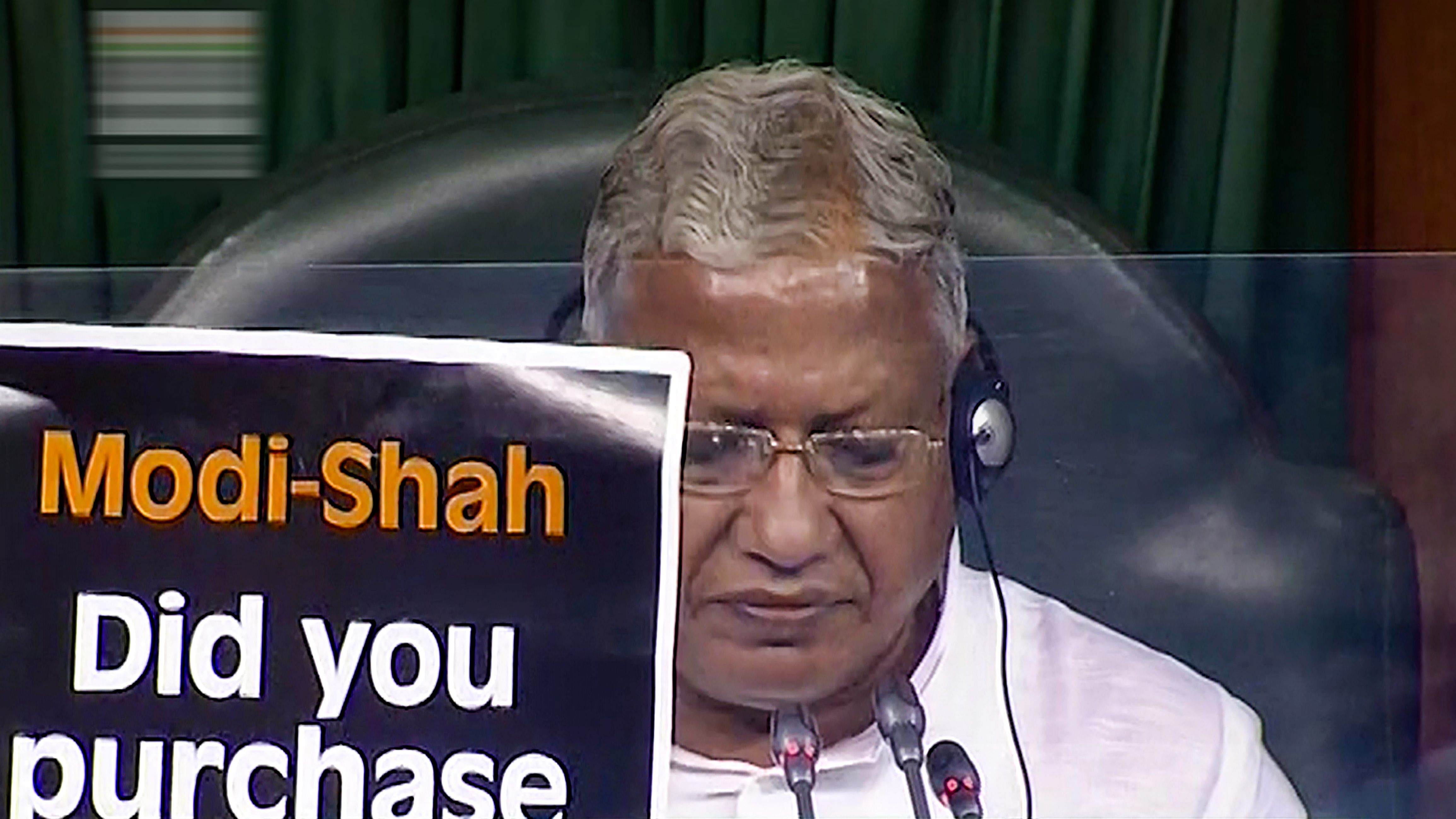 BJP MP Rajender Agarwal in the chair conducts proceedings in the Lok Sabha during the Monsoon Session of Parliament. Credit: PTI File Photo