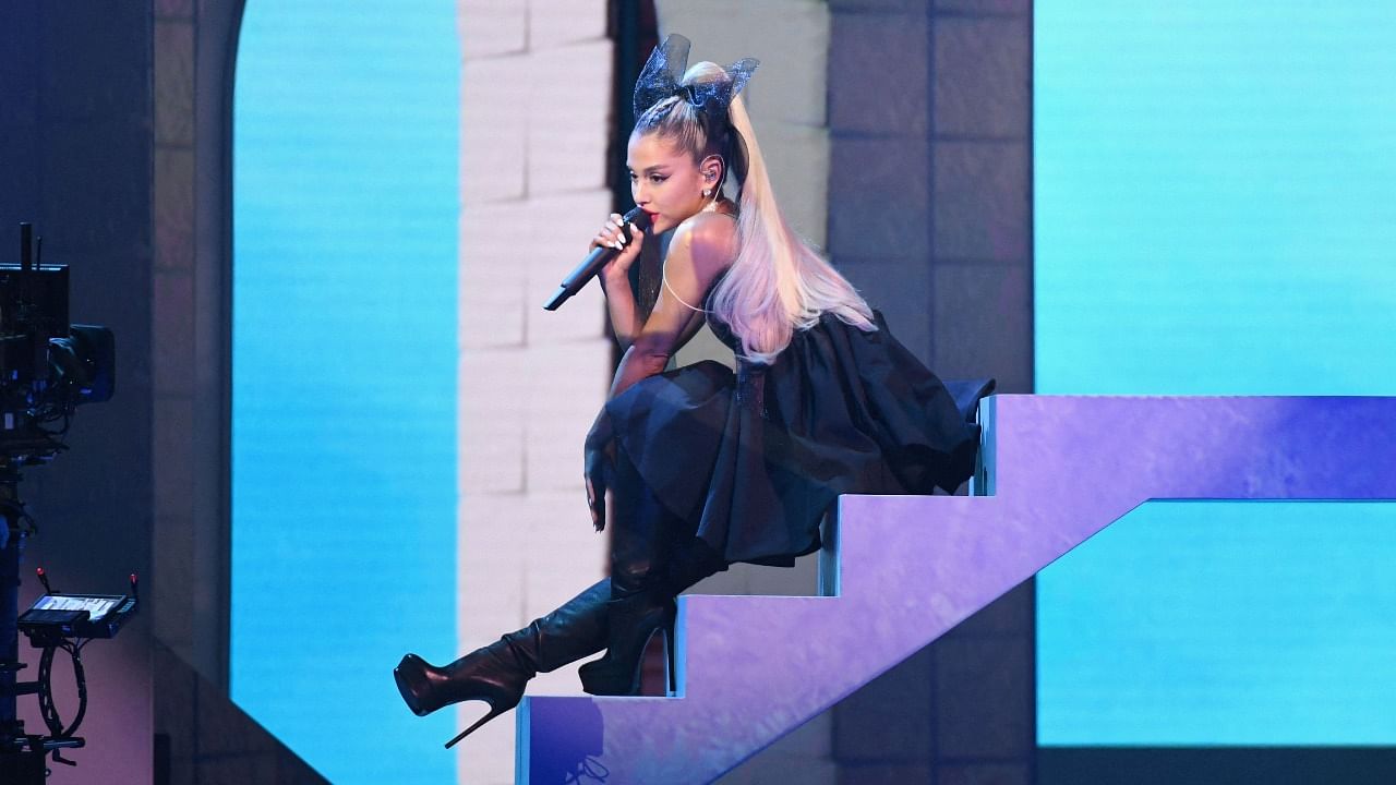 Ariana Grande performs onstage during the 2018 Billboard Music Awards. Credit: AFP File Photo