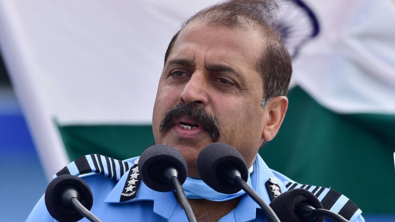 Indian Air Force (IAF) chief Rakesh Kumar Singh Bhadauria. Credit: PTI Photo