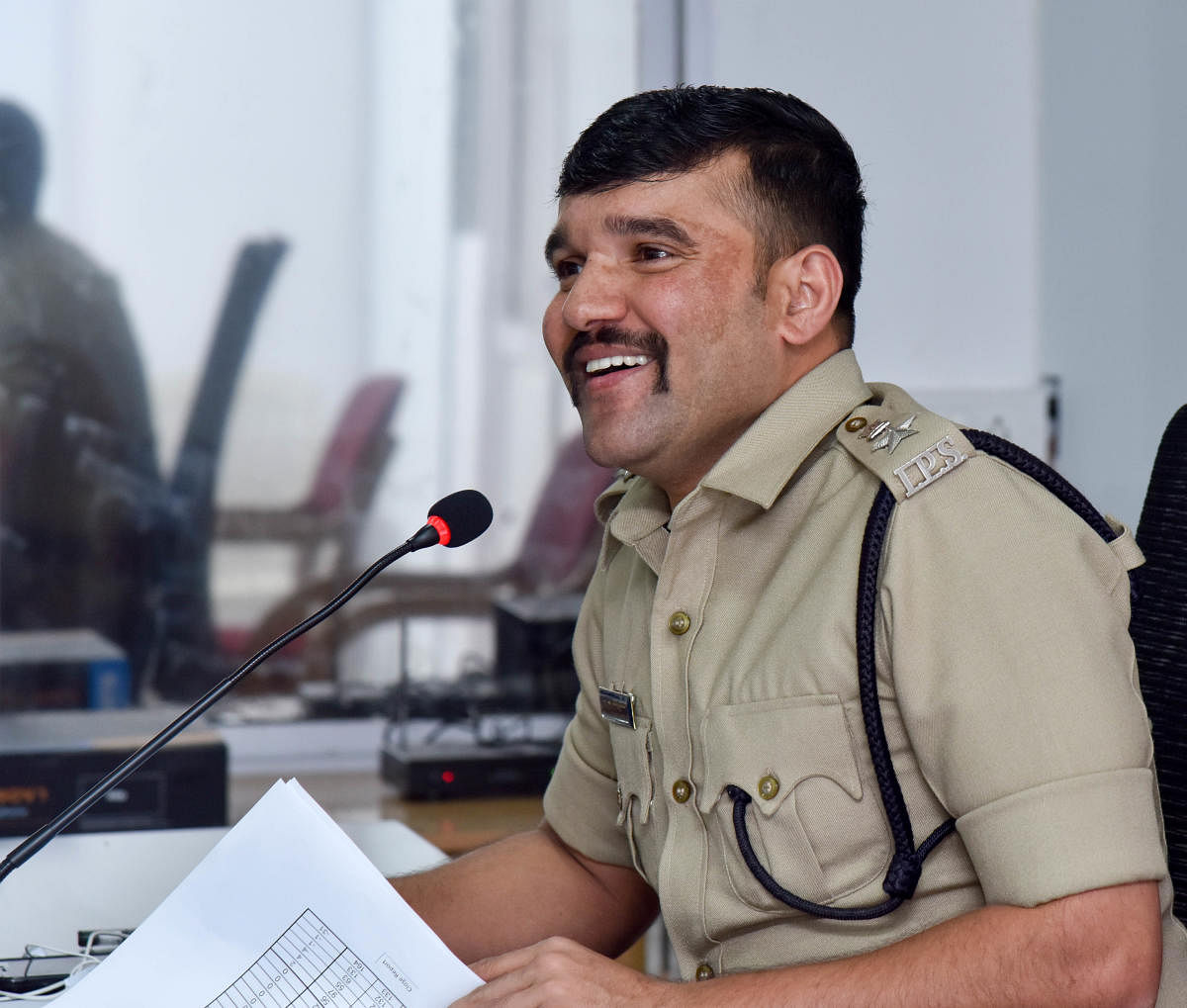 IPS Officer Ravi D Channannavar. Photo/ B H Shivakumar