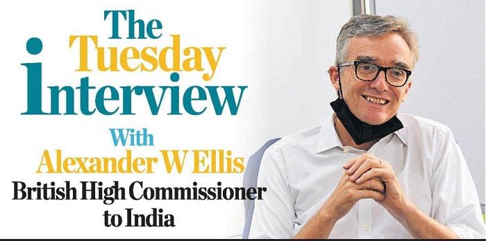 British High Commissioner to India Alexander W Ellis