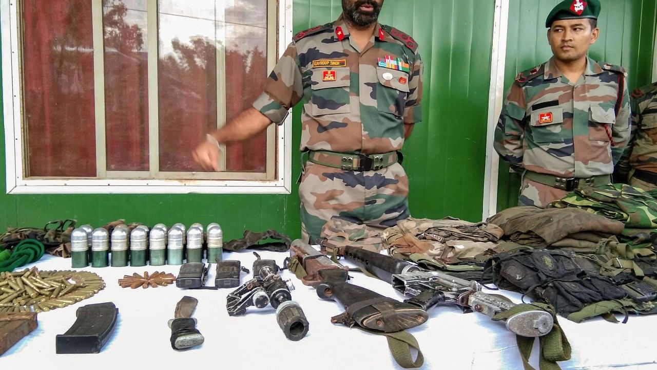 The seized arms and ammunition were handed over to Moreh police station. Credit: PTI File Photo