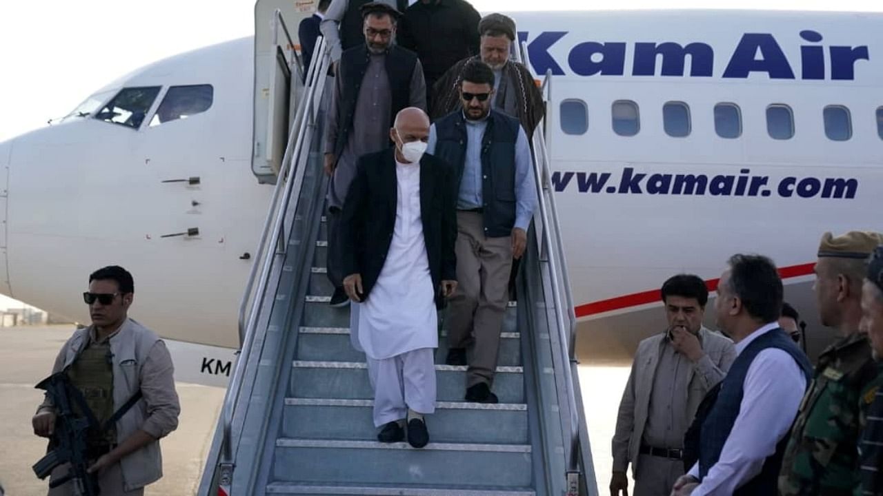 Afghan President Ghani arrives in Mazar-i-Sharif. Credit: Reuters Photo