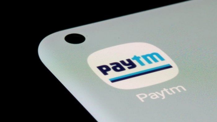 Paytm app as seen on a smartphone. Credit: Reuters Photo
