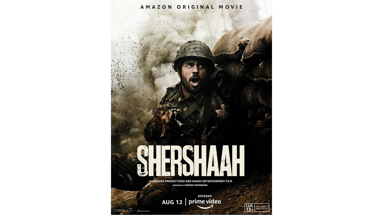 The official poster for 'Shershaah'. Credit: IMDb