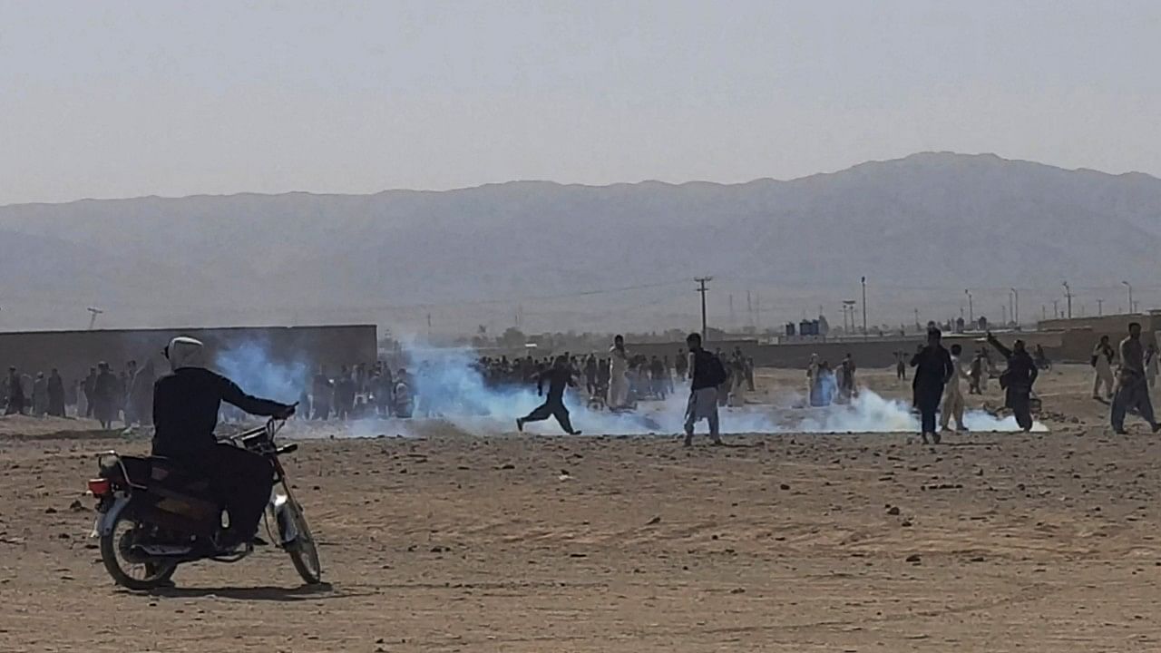 The Taliban took control of the Afghan border town, Chaman, in a rapid offensive across the country. Credit: AFP Photo