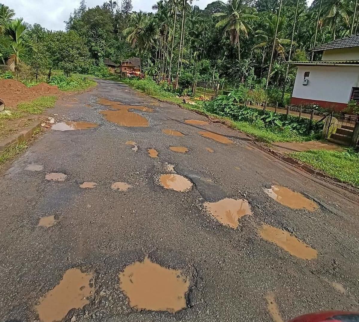 The pothole-ridden SK Border-Kottigehara stretch.