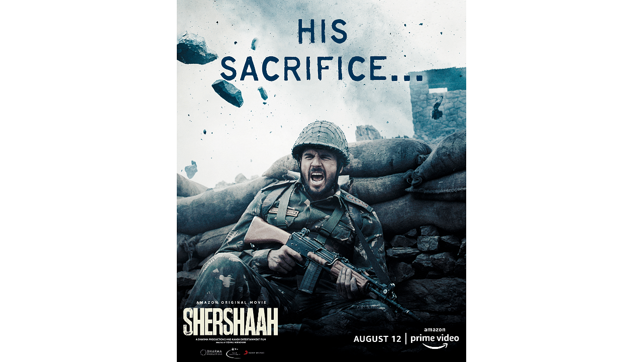 The official poster for 'Shershaah', Credit: Amazon Prime Video