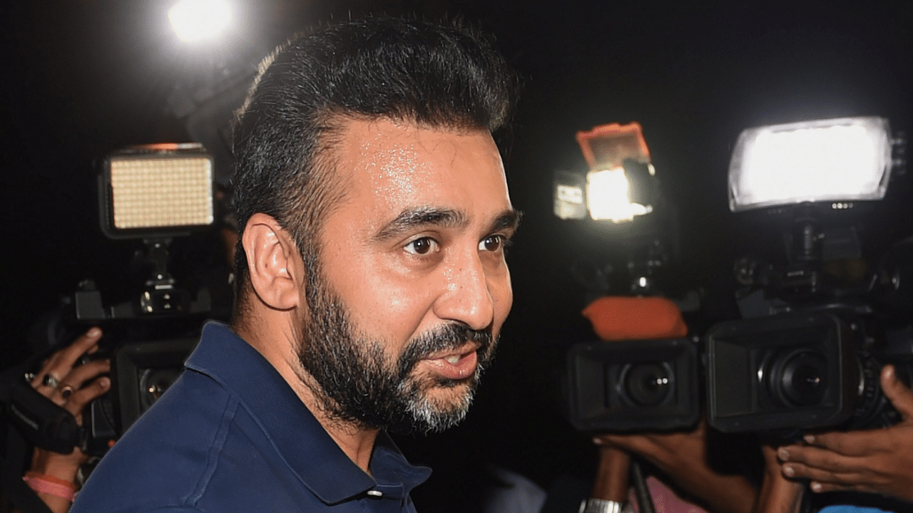 Kundra was arrested last month for allegedly producing and distributing porn films through an app. Credit: PTI Photo