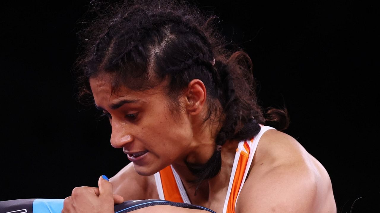 Indian wrestler Vinesh Phogat. Credit: Reuters Photo