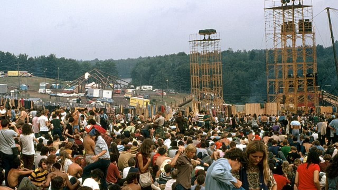 The famous Woodstock festival of 1969. Credit: Wikimedia Commons
