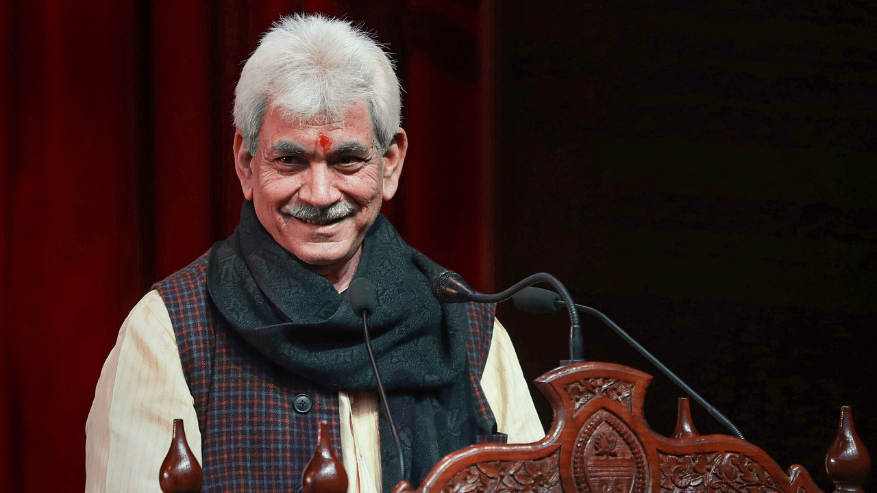 Jammu and Kashmir Lieutenant Governor Manoj Sinha. Credit: PTI Photo