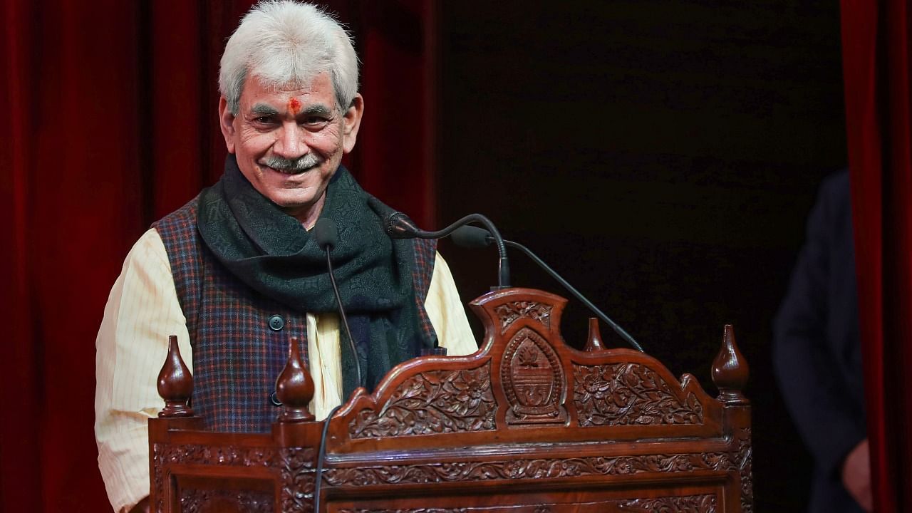 Jammu and Kashmir Lt. Governor Manoj Sinha. Credit: PTI file Photo