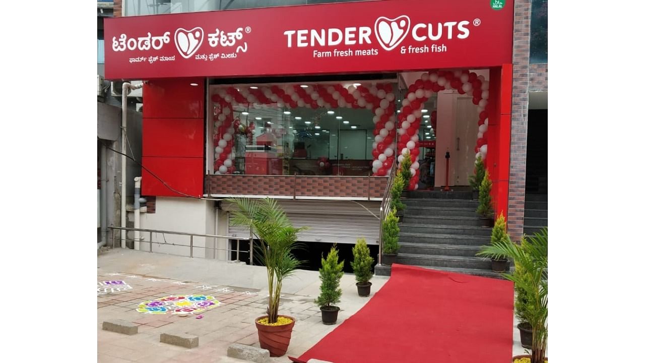 A recently launched Tendercuts store in Bengaluru. Credit: DH Photo