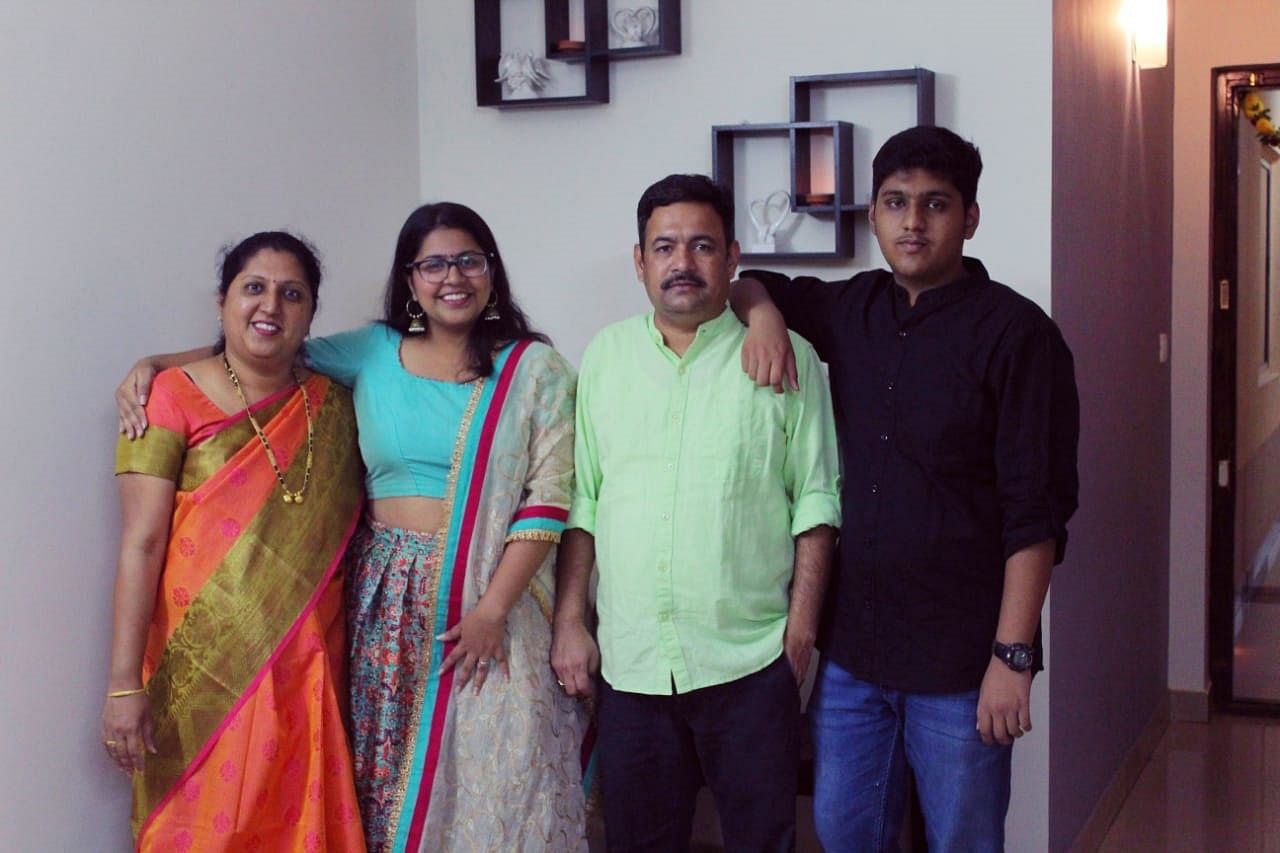 Last year's celebrations for Pooja (second from left) and her family.