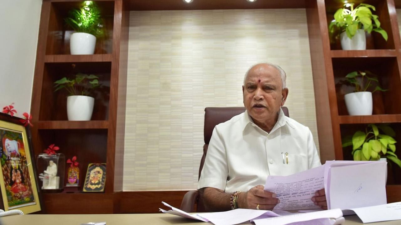 Karnataka Chief Minister B S Yediyurappa. Credit: PTI Photo