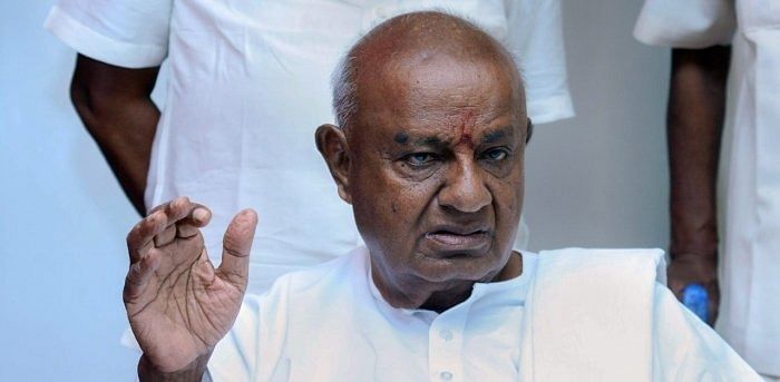 Former Prime Minister H D Deve Gowda. Credit: PTI Photo