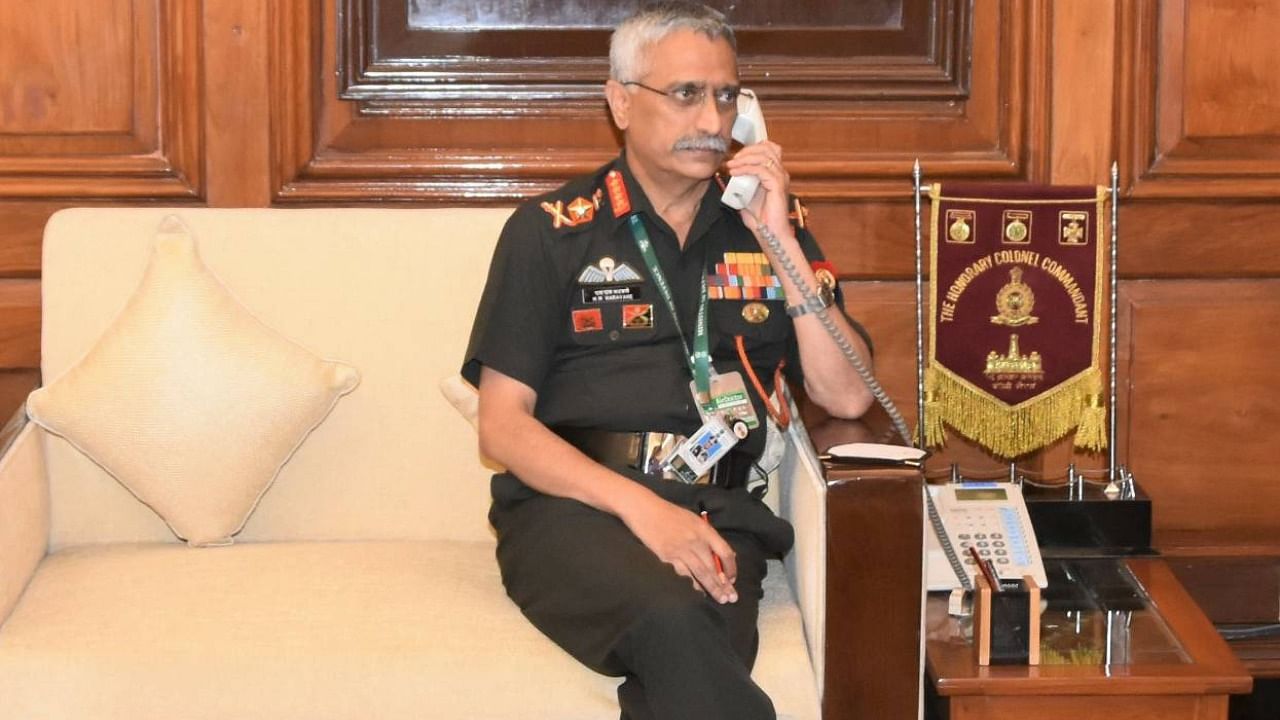 Chief of the Army Staff General Manoj Mukund Naravane. Credit: Twitter/@adgpi