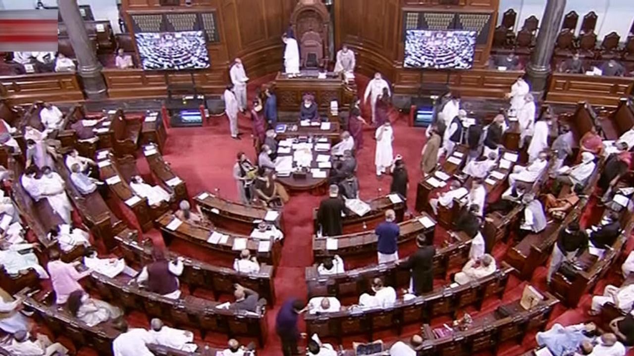 A view of the Rajya Sabha during the Monsoon Session of Parliament, in New Delhi. Credit: PTI Photo