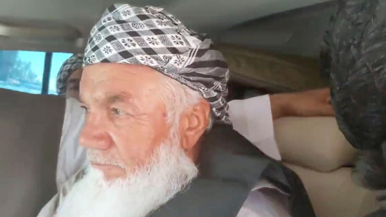 Ismail Khan, a veteran local commander leading militia resistance in Herat, Afghanistan, speaks to a Taliban media arm while in their custody, in this screen grab taken from an undated video from social media uploaded on August 13, 2021. Credit: Reuters Photo