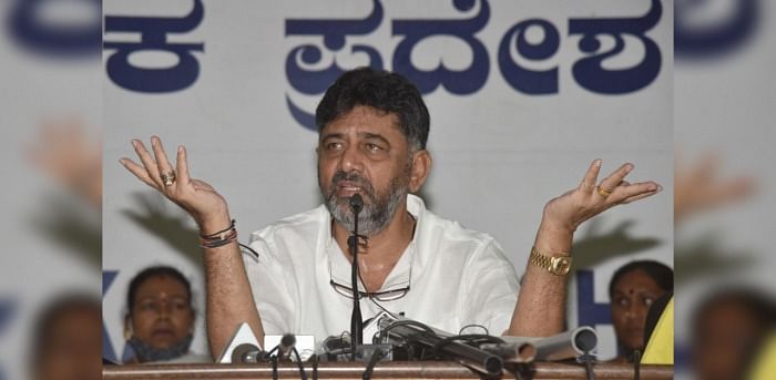 Karnataka Congress President D K Shivakumar. Credit: DH Photo