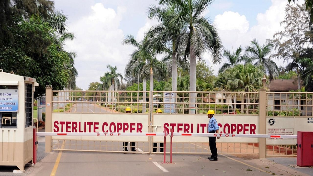 Sterlite Industries Ltd's copper plant in Tuticorin. Credit: Reuters Photo