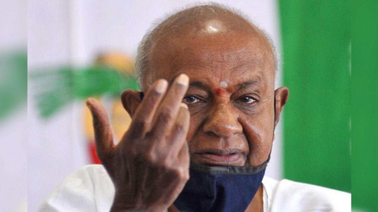 Former Prime Minister and JD(S) supremo HD Deve Gowda. Credit: DH File Photo