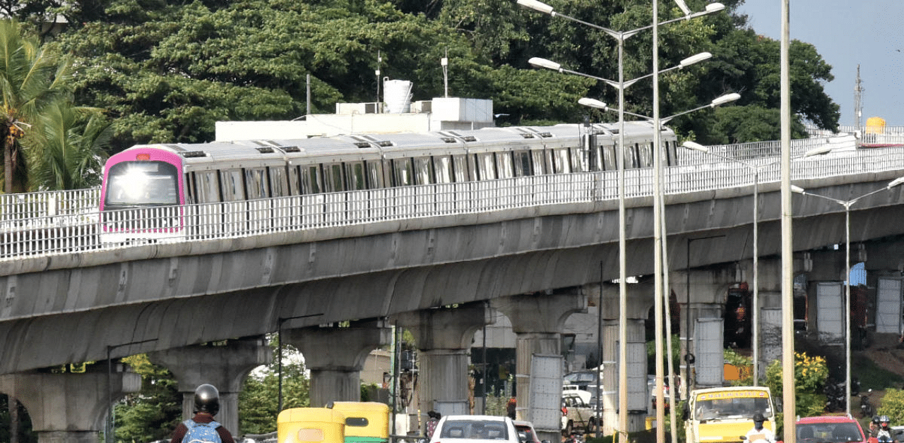 Bengaluru's Namma Metro. Credit: DH File Photo