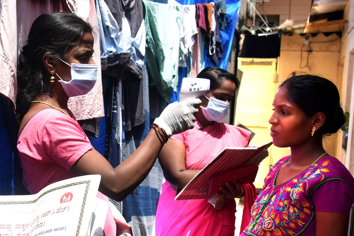 ASHA worker. Credit: DH Photo