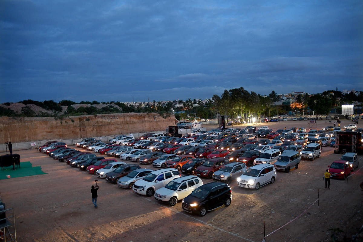 Bethel AG Church in Hebbal started a drive-in service in June.