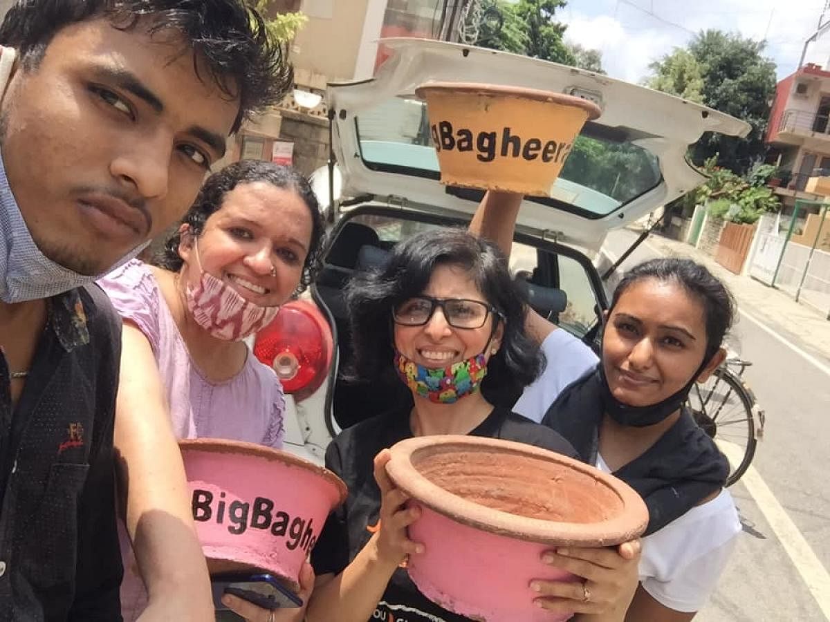 Ulsoor Canine Squad has set up water bowls for animals.Credit: Cubbon Park Canine Facebook