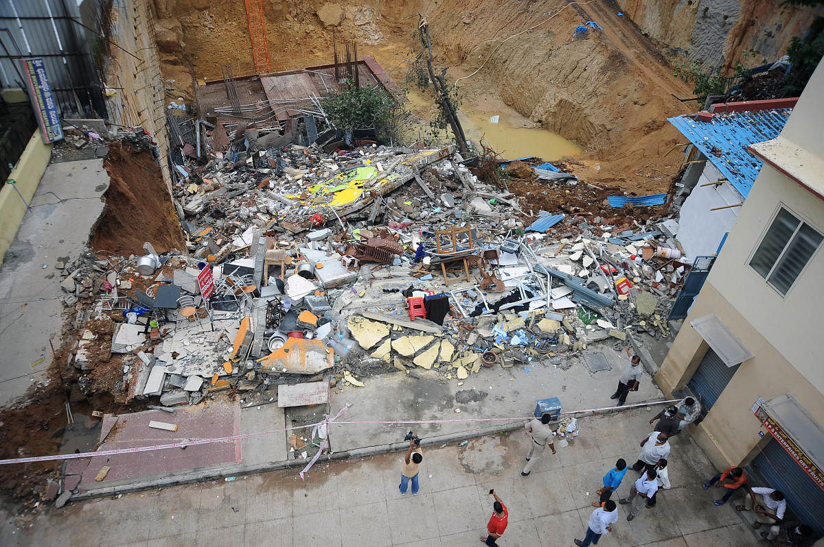 The rising ground water table is suspected to have contributed to the weakening of the soil, and contributed to Tuesday night’s dramatic building collapse near Kapali theatre, a short distance from the Kempegowda bus station.