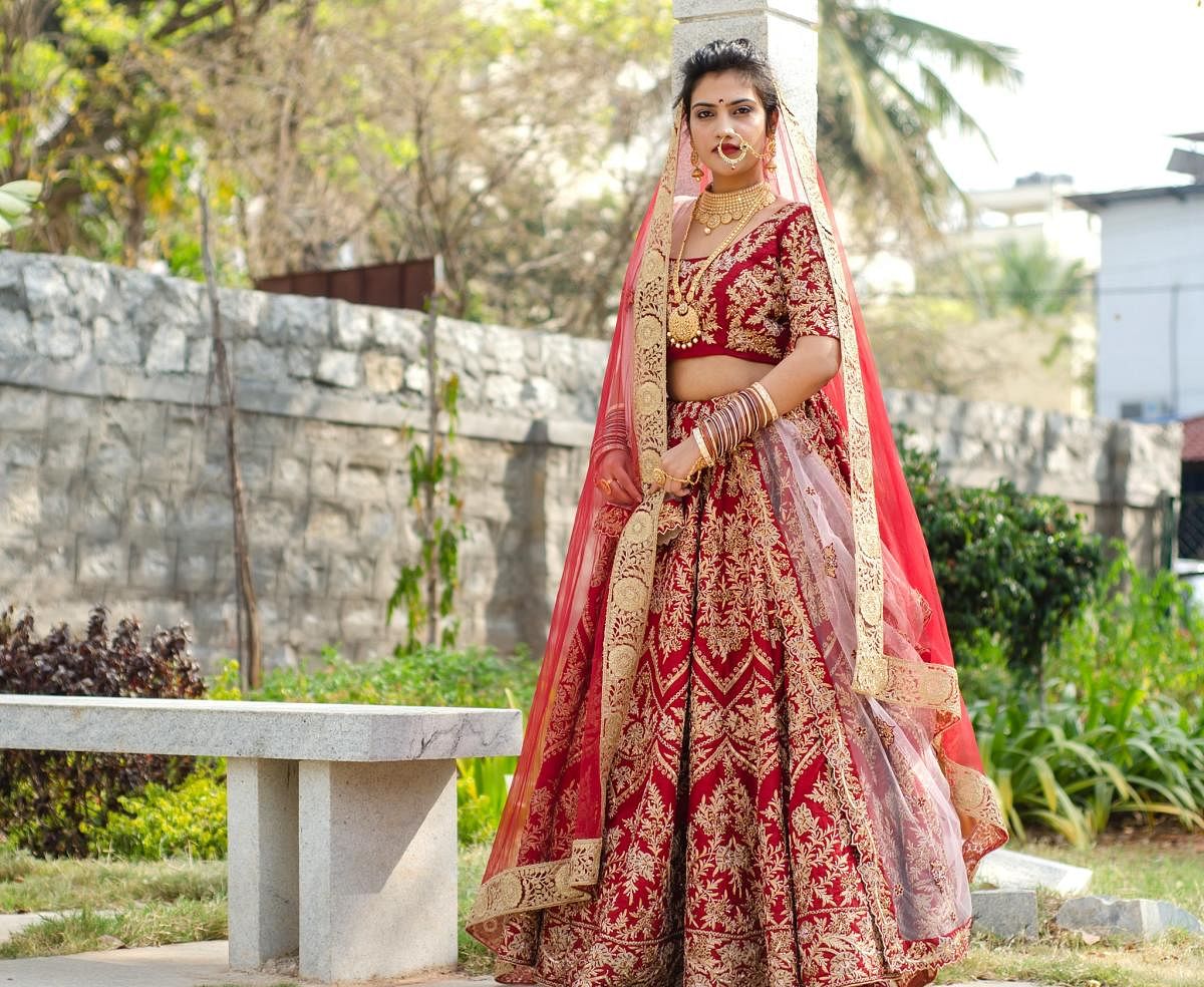 Brides are usually picky about their wedding outfits. Lavender The Boutique, in Kalyan Nagar, created this elaborate lehenga.