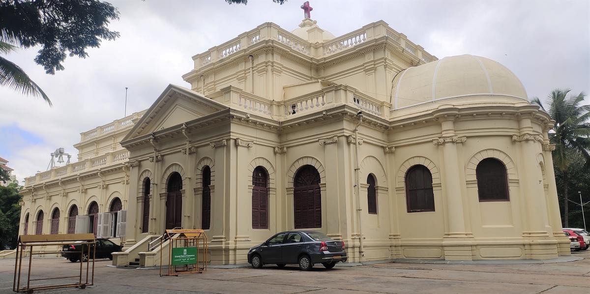 St Mark’s Cathedral on MG Road is presenting an online concert with a blend of classical and contemporary music, including Calypso. Credit: DH Photo/B H Shivakumar