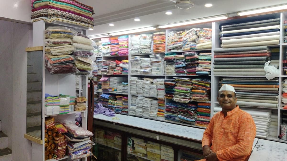 Shantanu Garg, who owns a Khadi Bhandar outlet in Chickpet, says sales usually go up at least four-fold in October. He is unsure about this year.