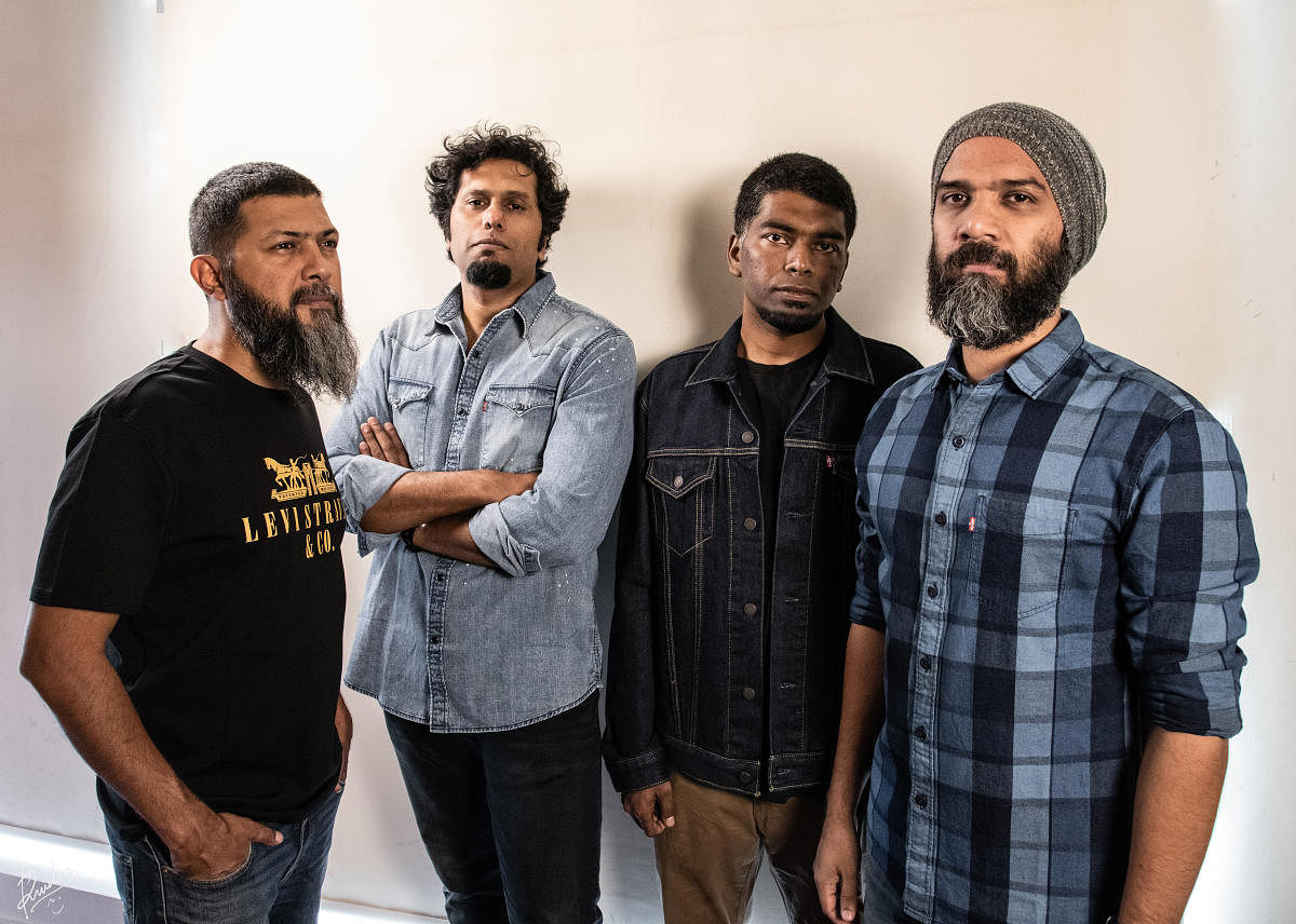 Members of Thermal And A Quarter (from left) Rajeev Rajagopal, Bruce Lee Mani, Leslie Charles and Tony Das. The band will be releasing its new single ‘Tilt’ on October 9.