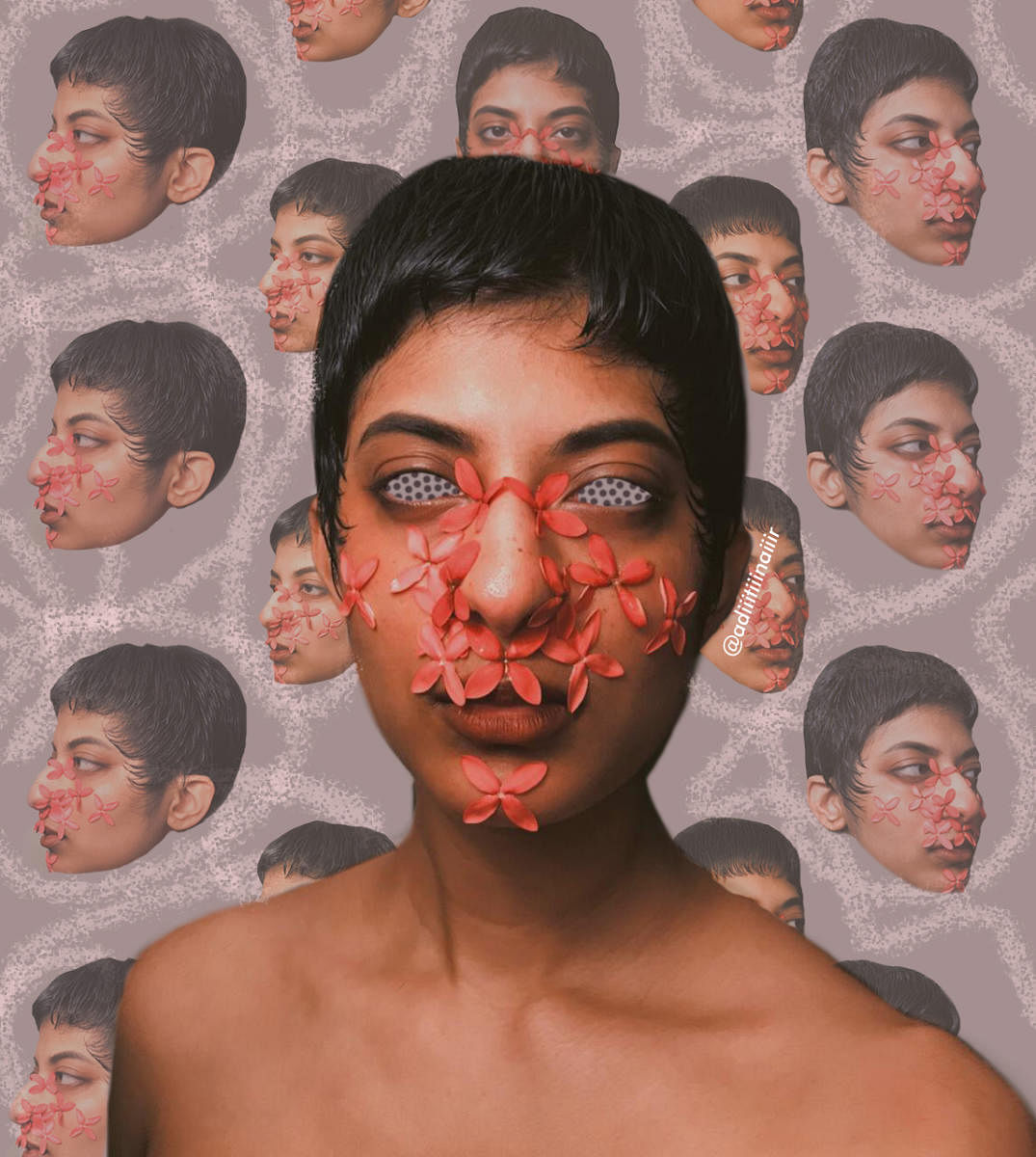 Fashion design student Aditi Nair uses photoshop to add more dimensions to her images.