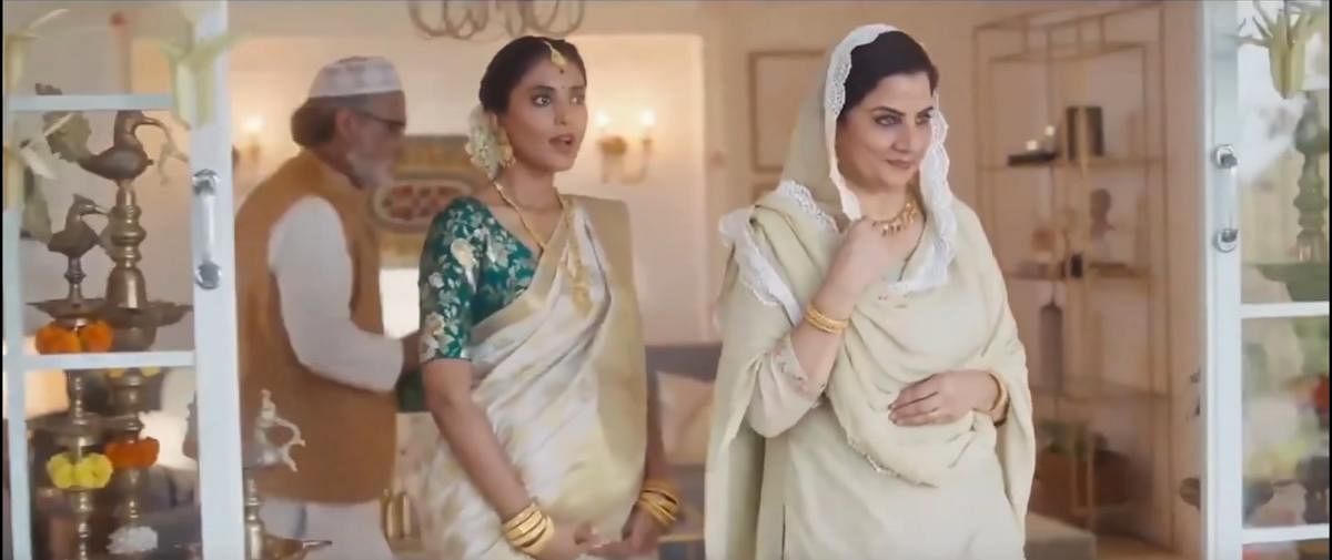 A recent ad by jewellery brand Tanishq showed a Hindu woman in a Muslim family. The company withdrew it after right-wing outfits said it was promoting 'love jihad'.