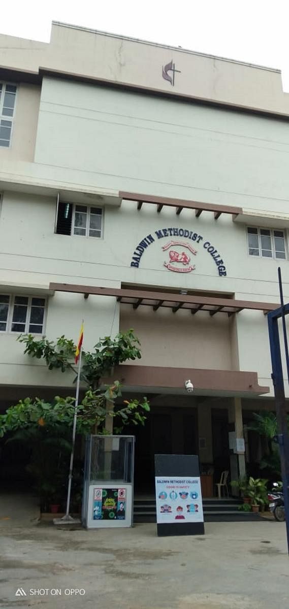 Baldwin Methodist College, Hosur Road, reopened with just 10 students.