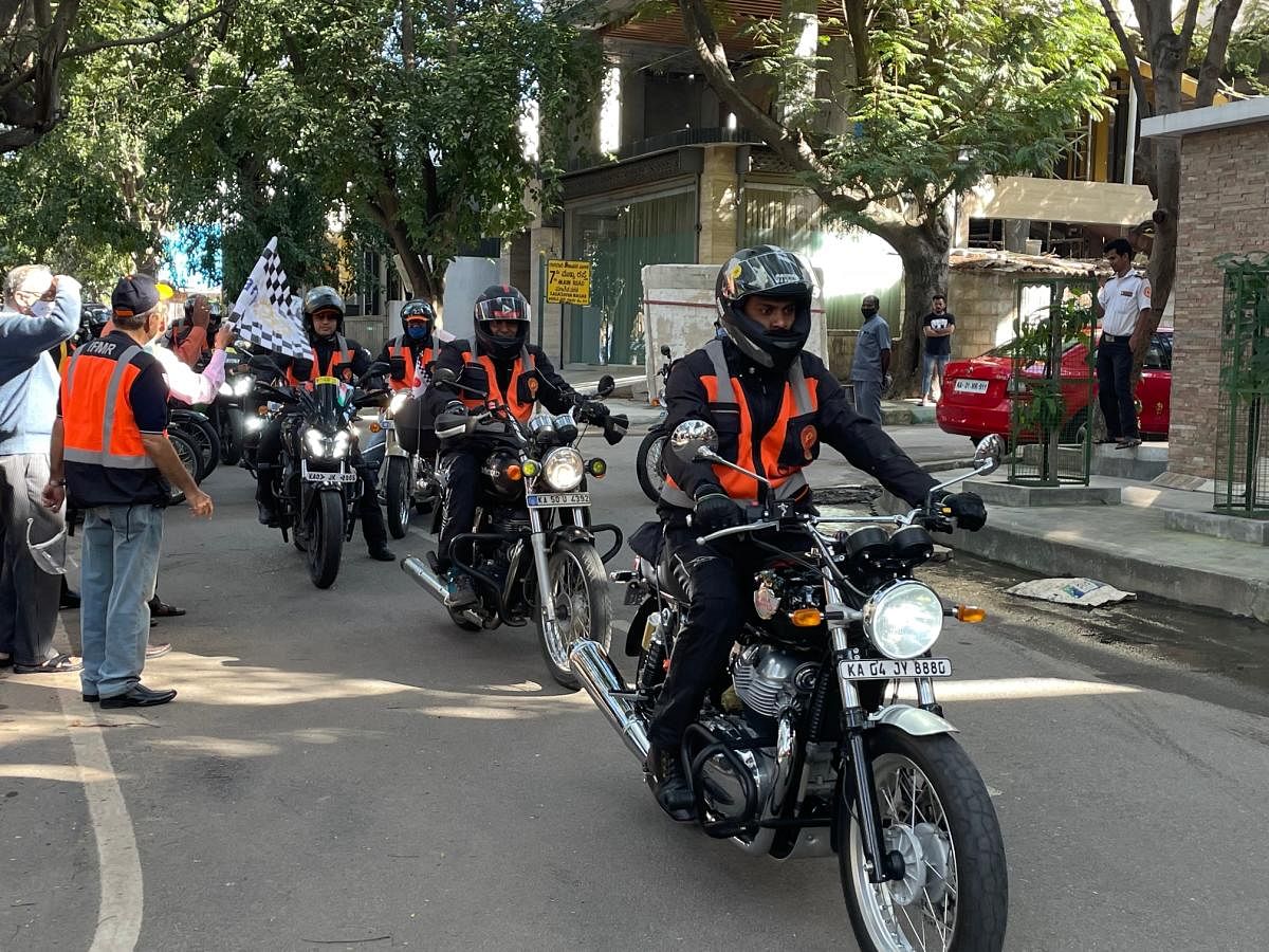 The team was flagged off from Sadashivanagar on December 1.