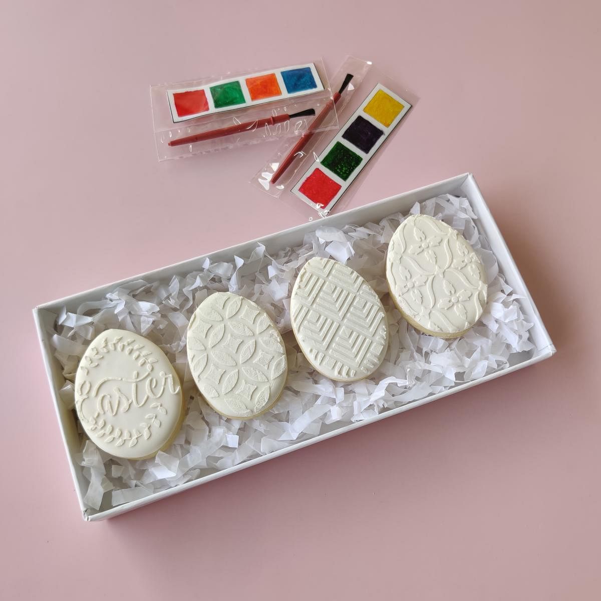 Paint-it-yourself cookies by Freddie's Baking Studio.