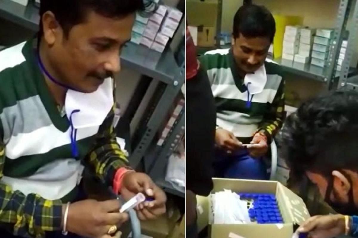 Earlier this week, two BBMP staffers were caught on video casually opening and throwing away unused test kits.The clip went viral.