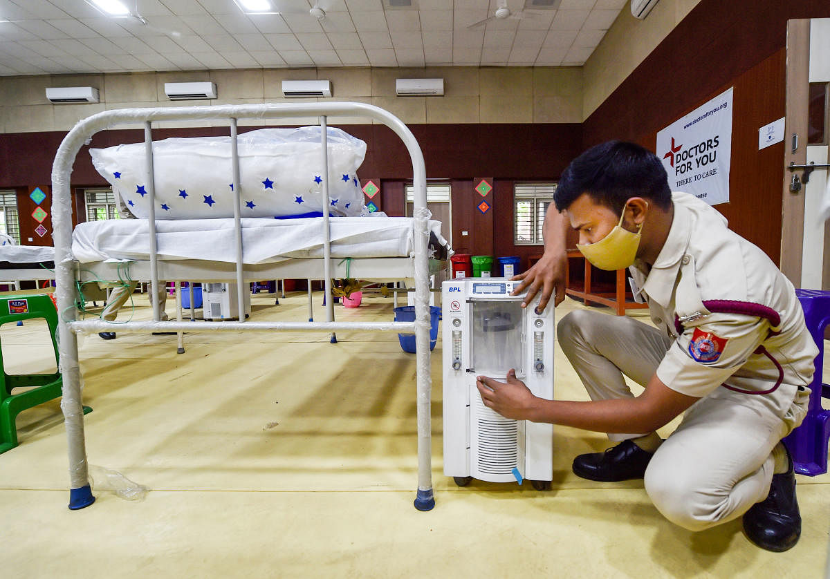 The 836 oxygen concentrators have been distributed across Covid Care Centres. Representative Image. Credit: PTI Photo